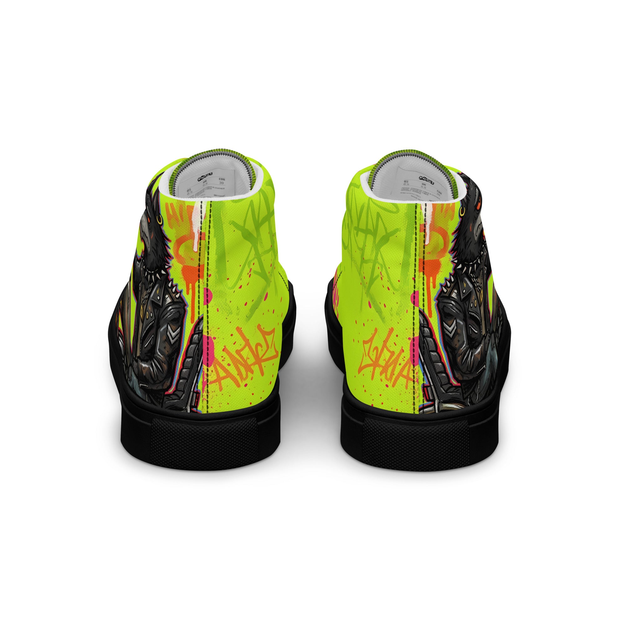 Men’s high top canvas shoes