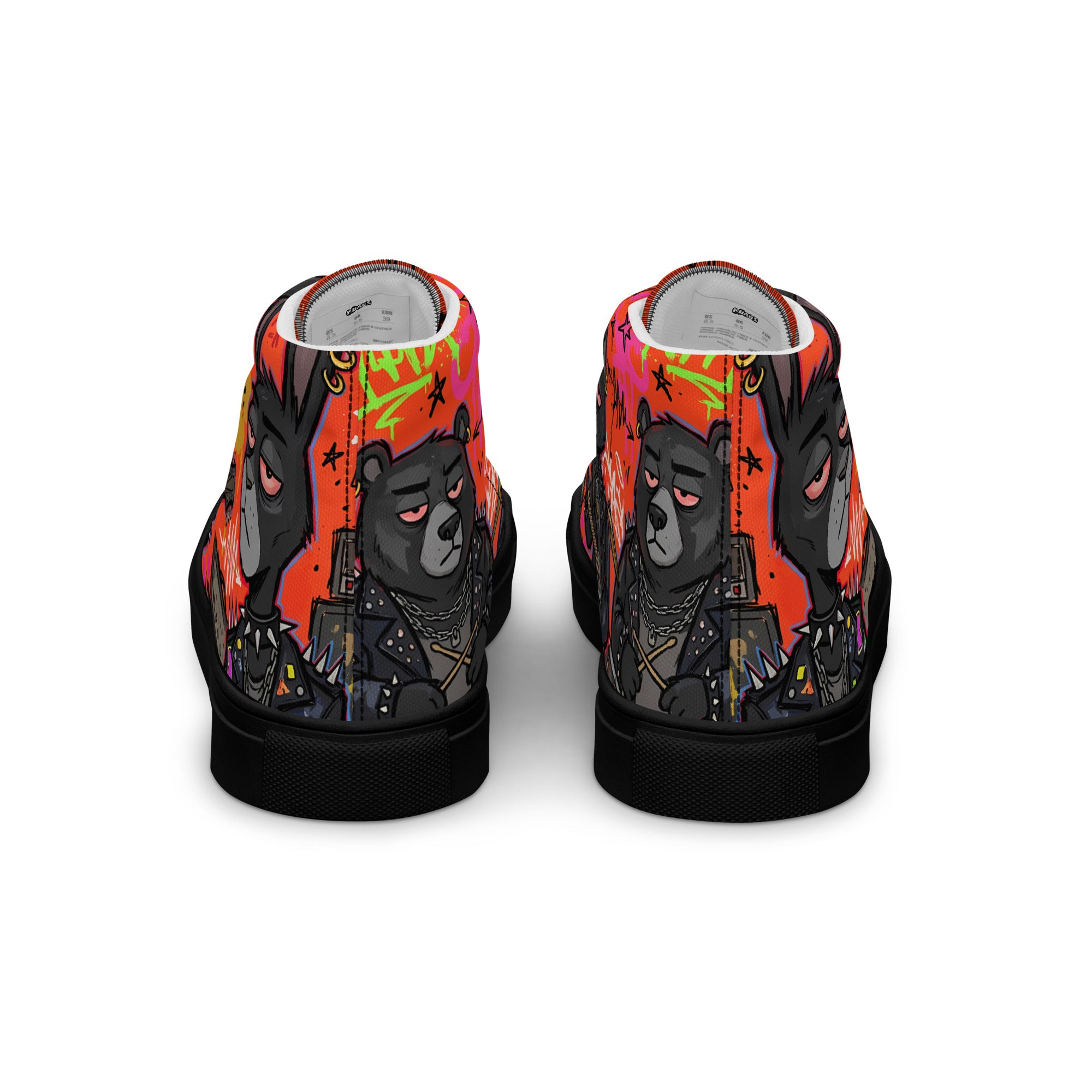 Men’s high top canvas shoes