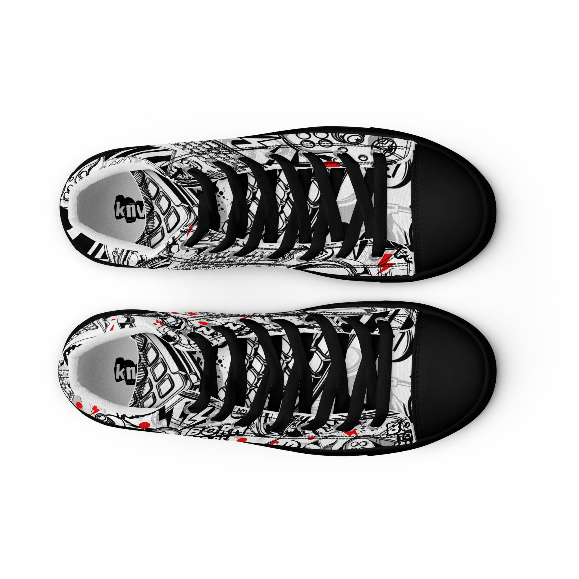Men’s high top canvas shoes