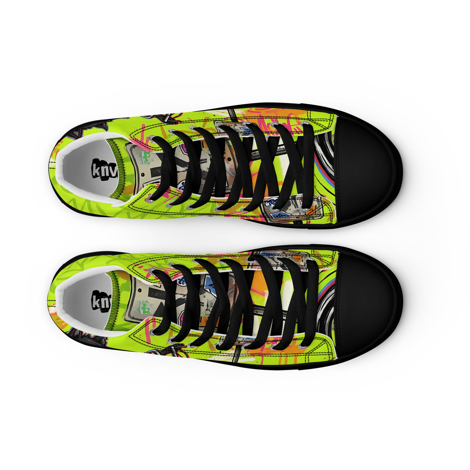 Men’s high top canvas shoes