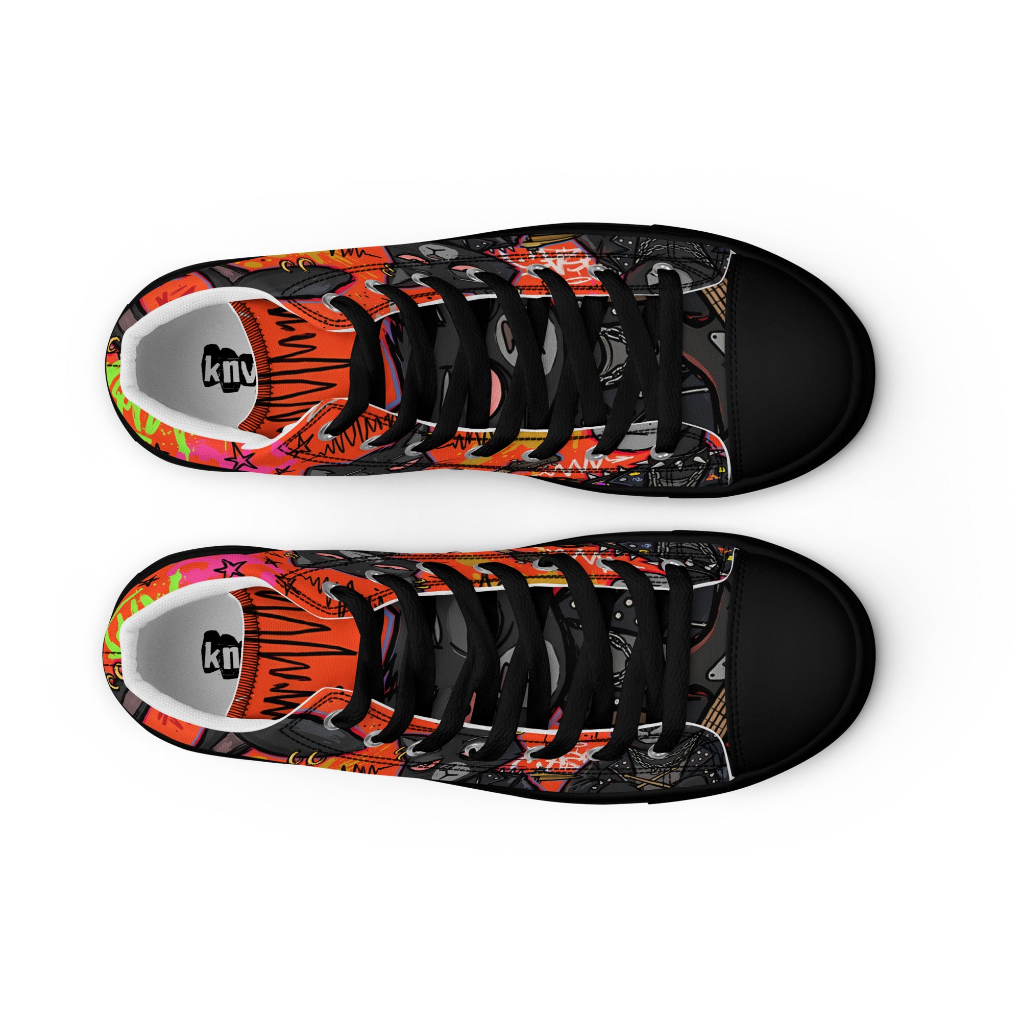 Men’s high top canvas shoes