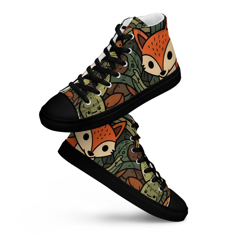 Men’s high top canvas shoes