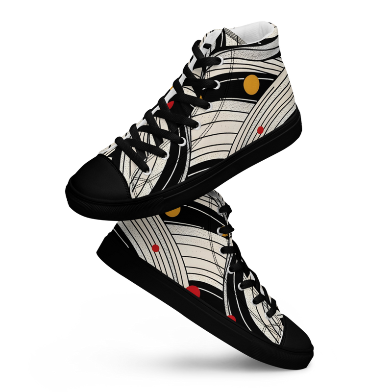 Men’s high top canvas shoes
