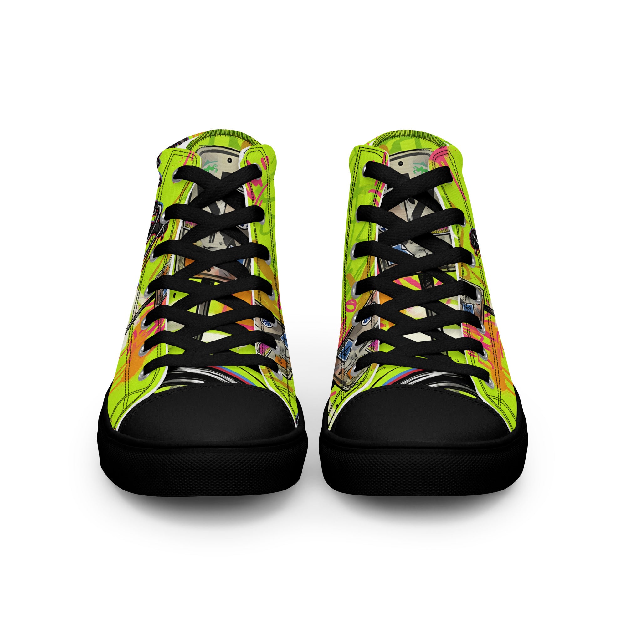 Men’s high top canvas shoes