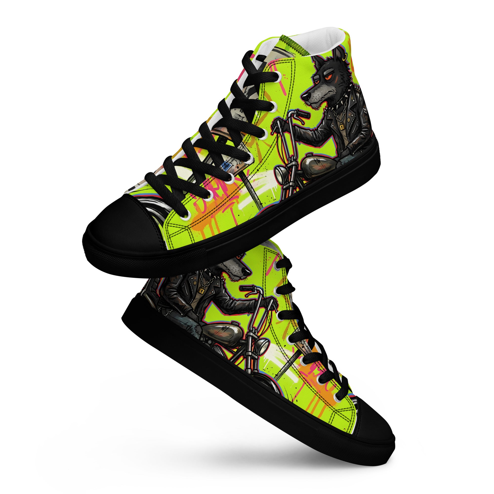 Men’s high top canvas shoes