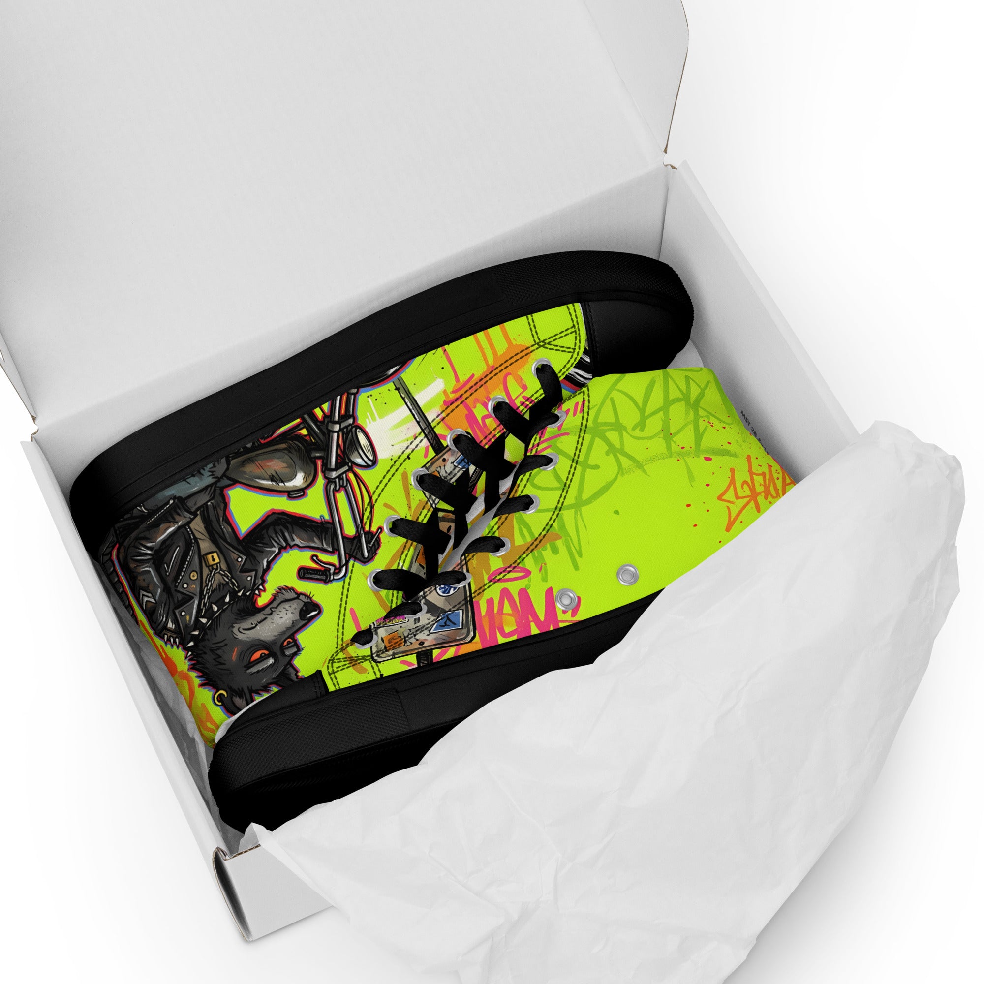 Men’s high top canvas shoes