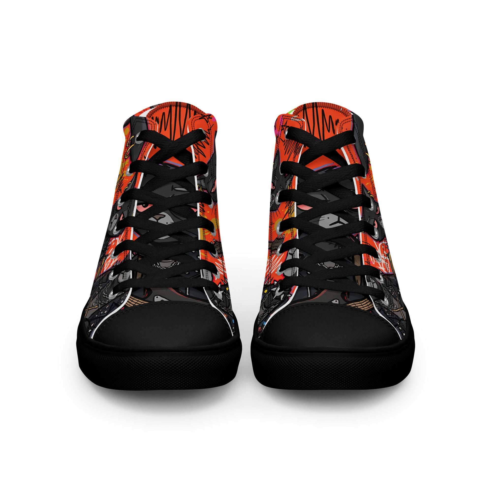 Men’s high top canvas shoes