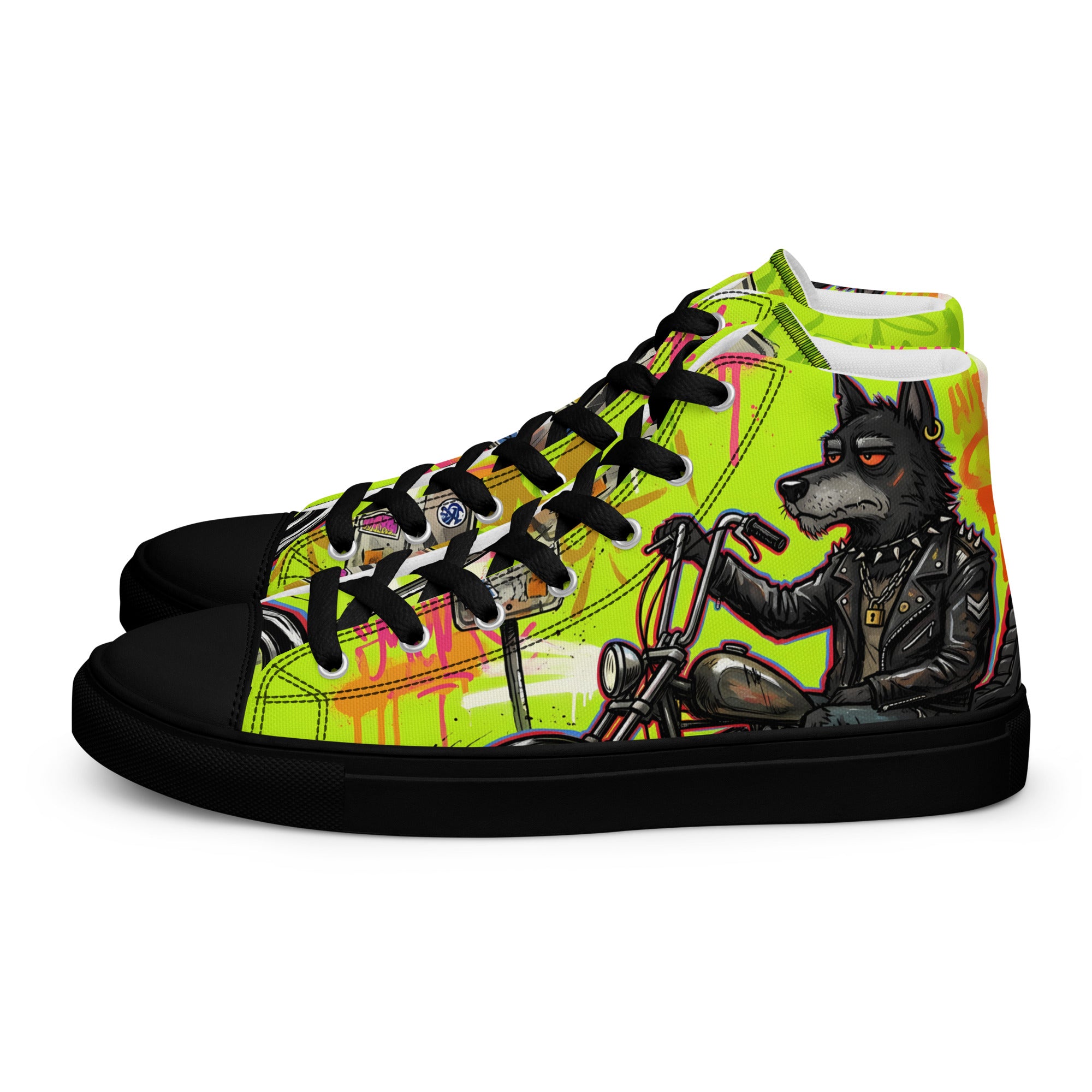 Men’s high top canvas shoes