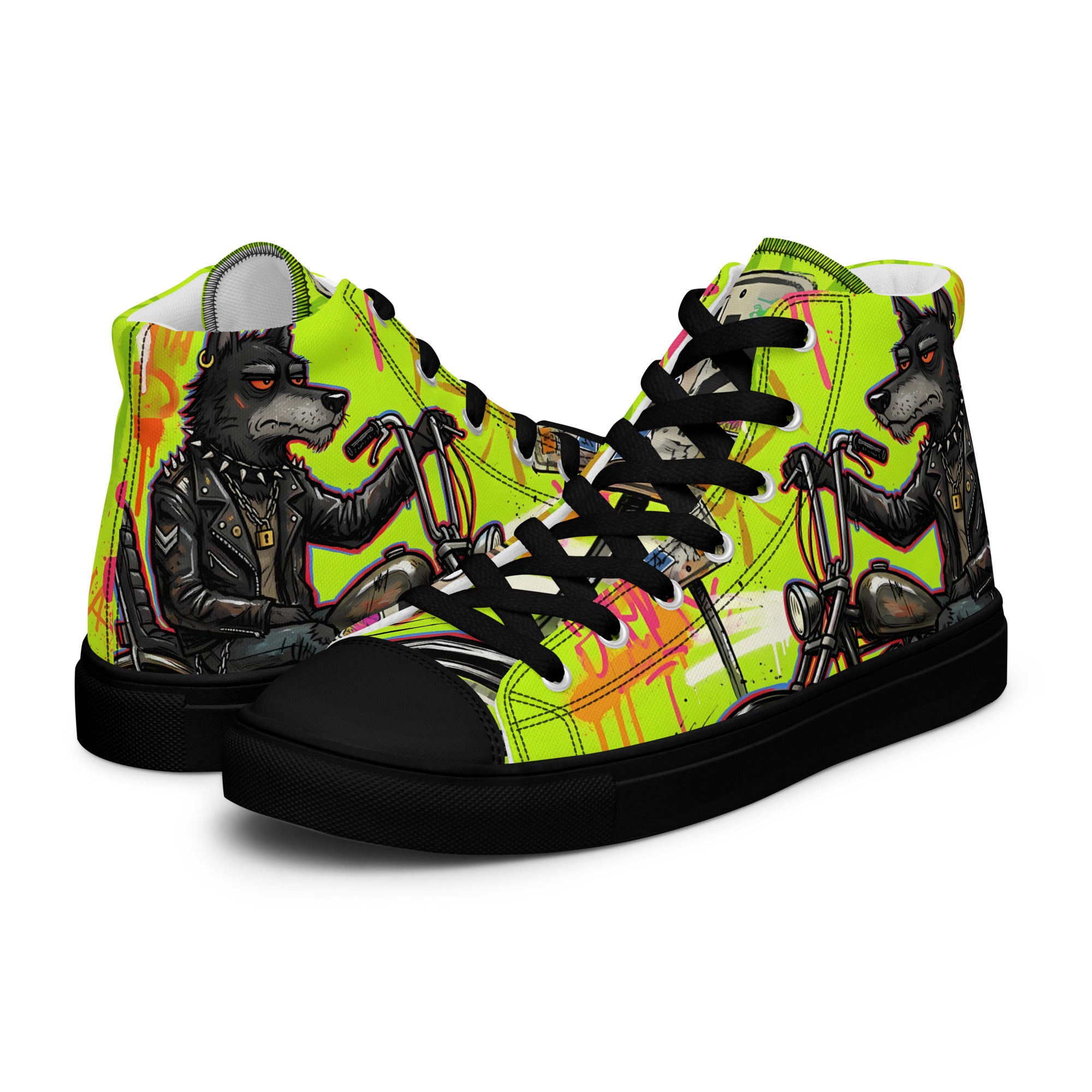 Men’s high top canvas shoes