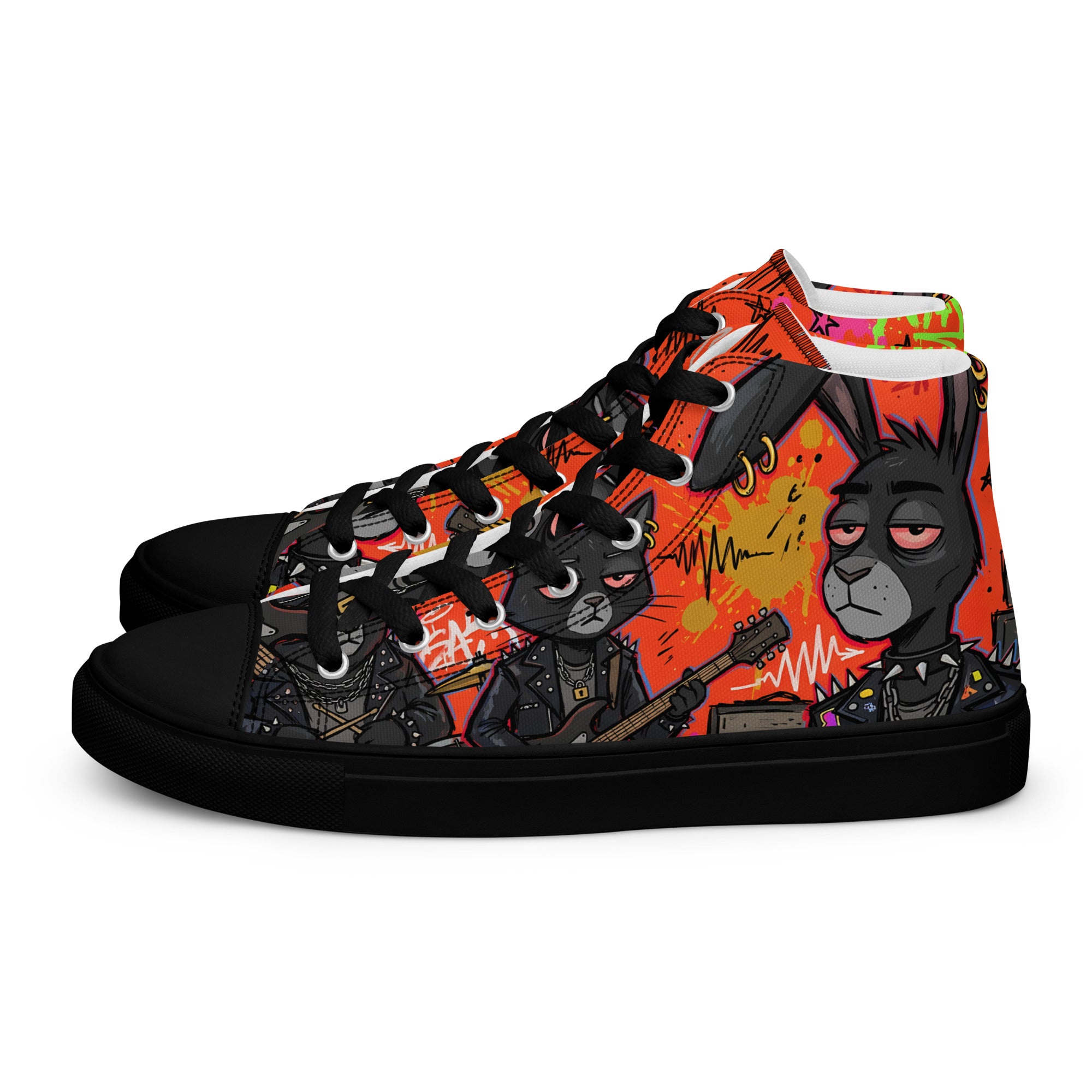 Men’s high top canvas shoes