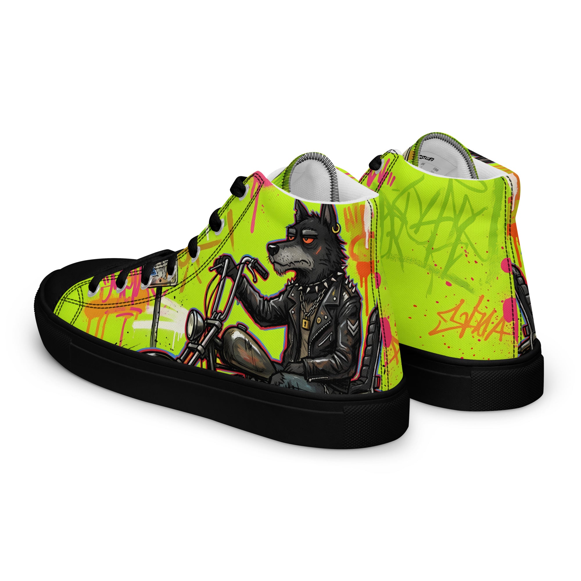 Men’s high top canvas shoes