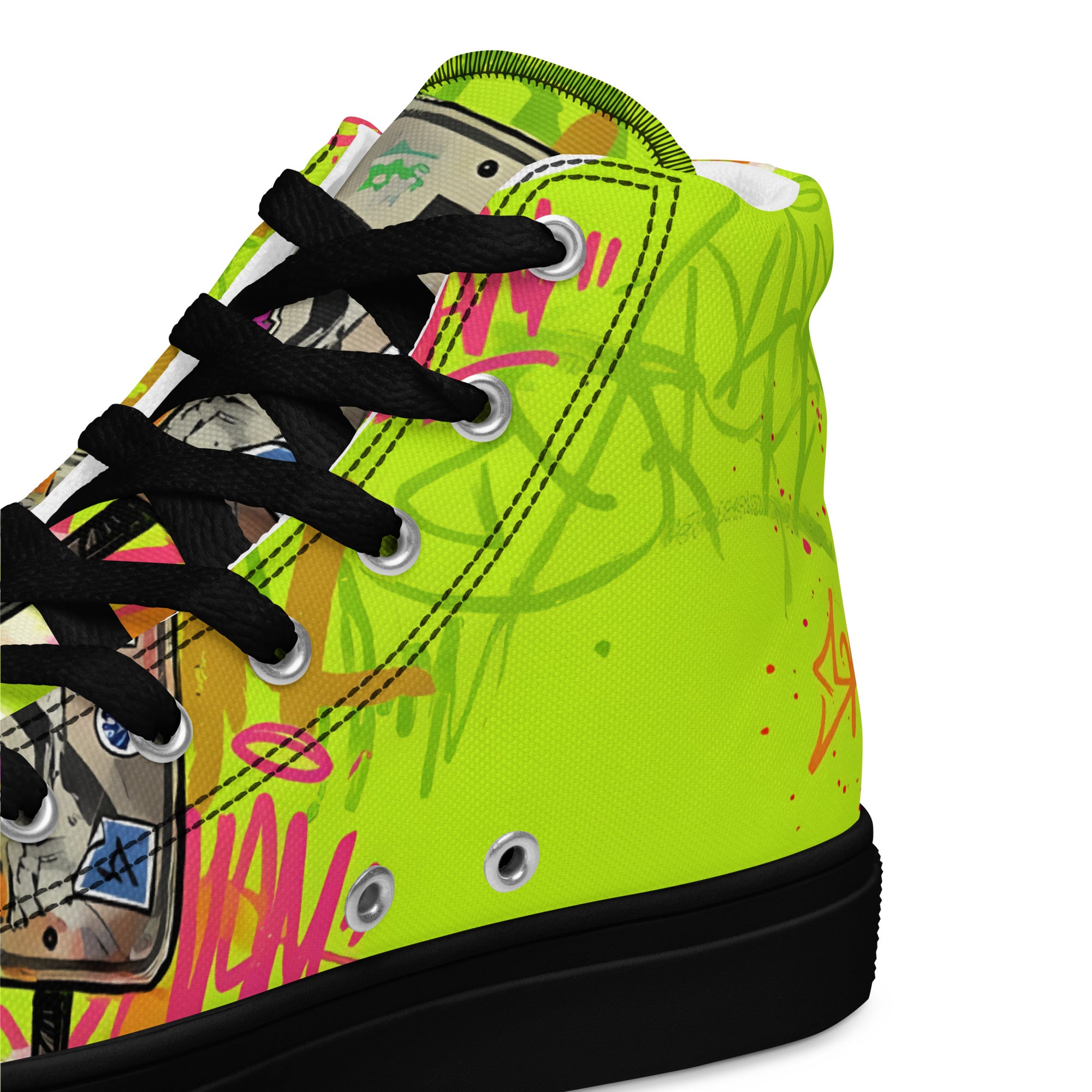 Men’s high top canvas shoes