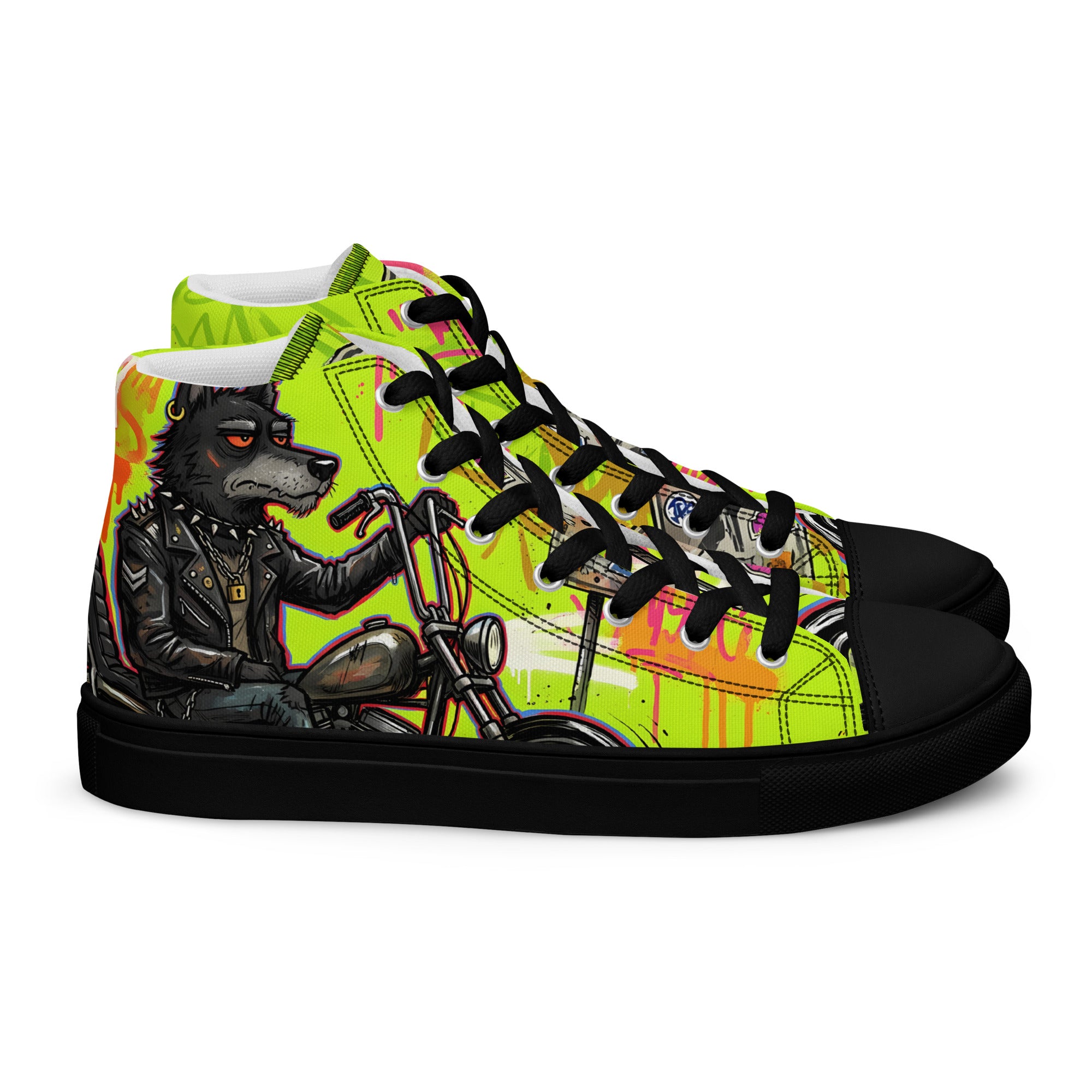 Men’s high top canvas shoes