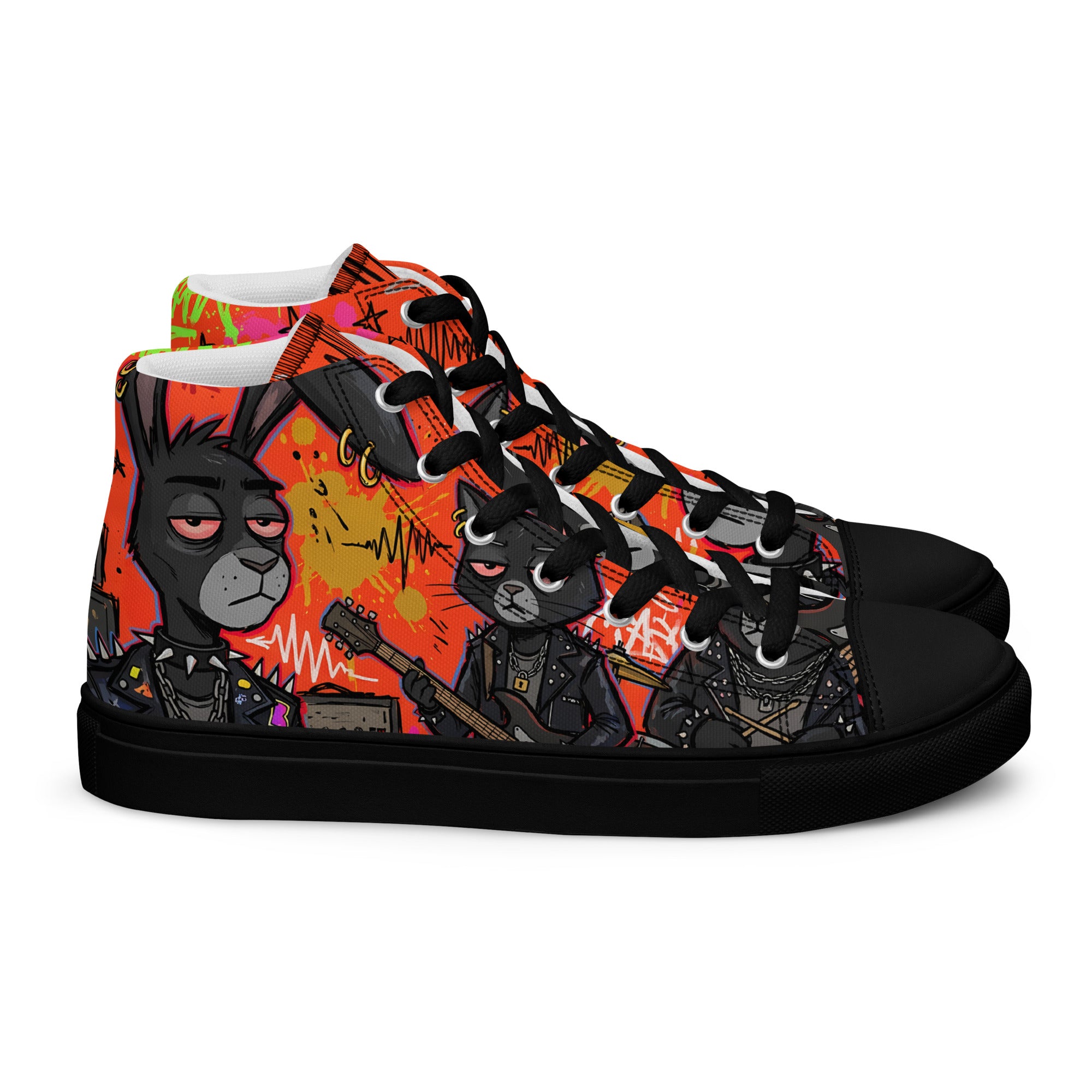 Men’s high top canvas shoes
