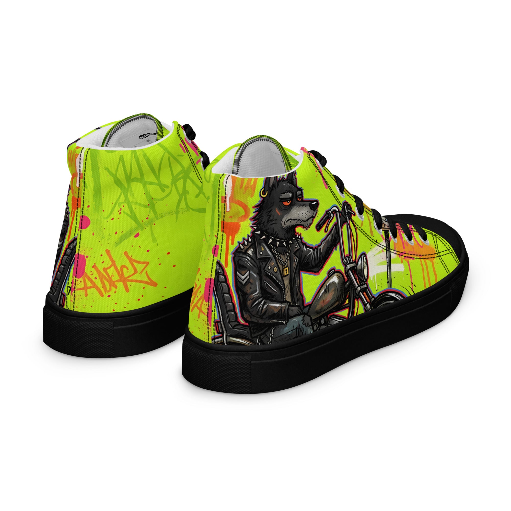 Men’s high top canvas shoes