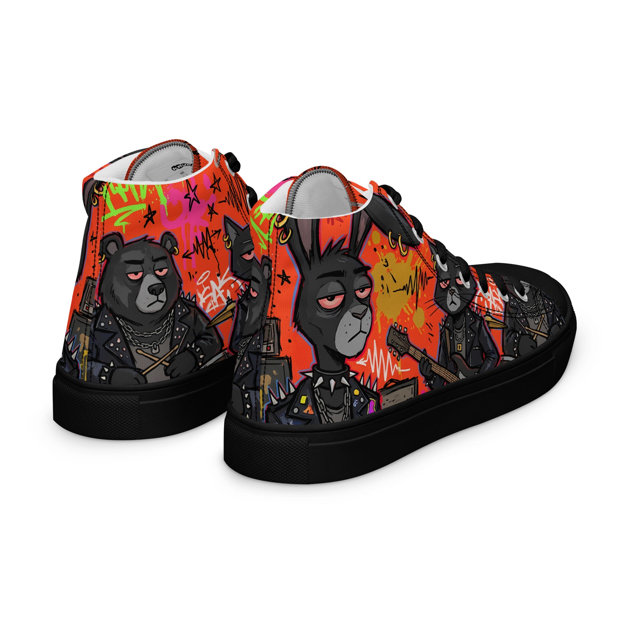 Men’s high top canvas shoes