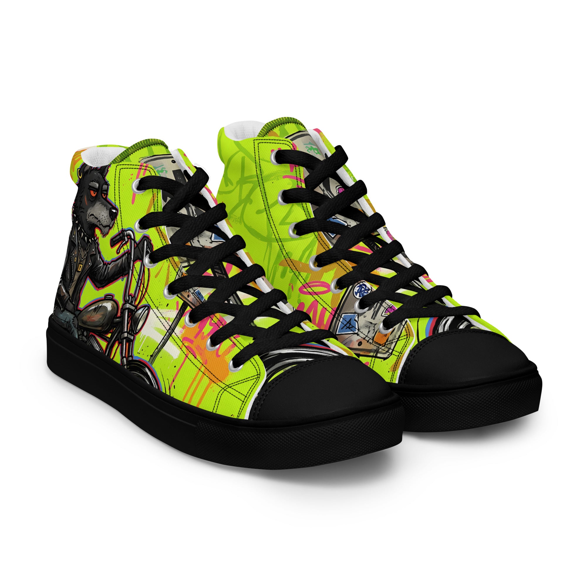 Men’s high top canvas shoes