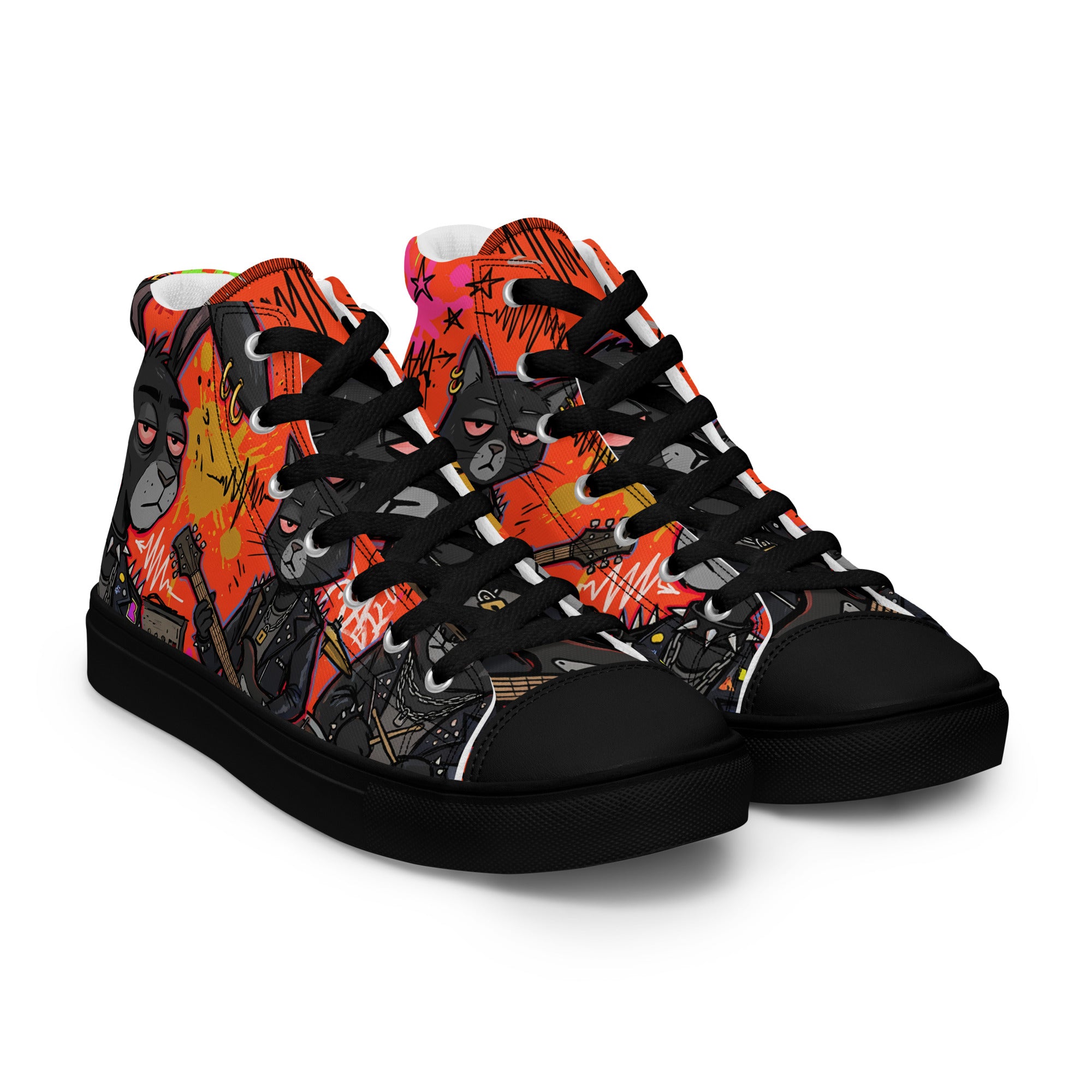 Men’s high top canvas shoes