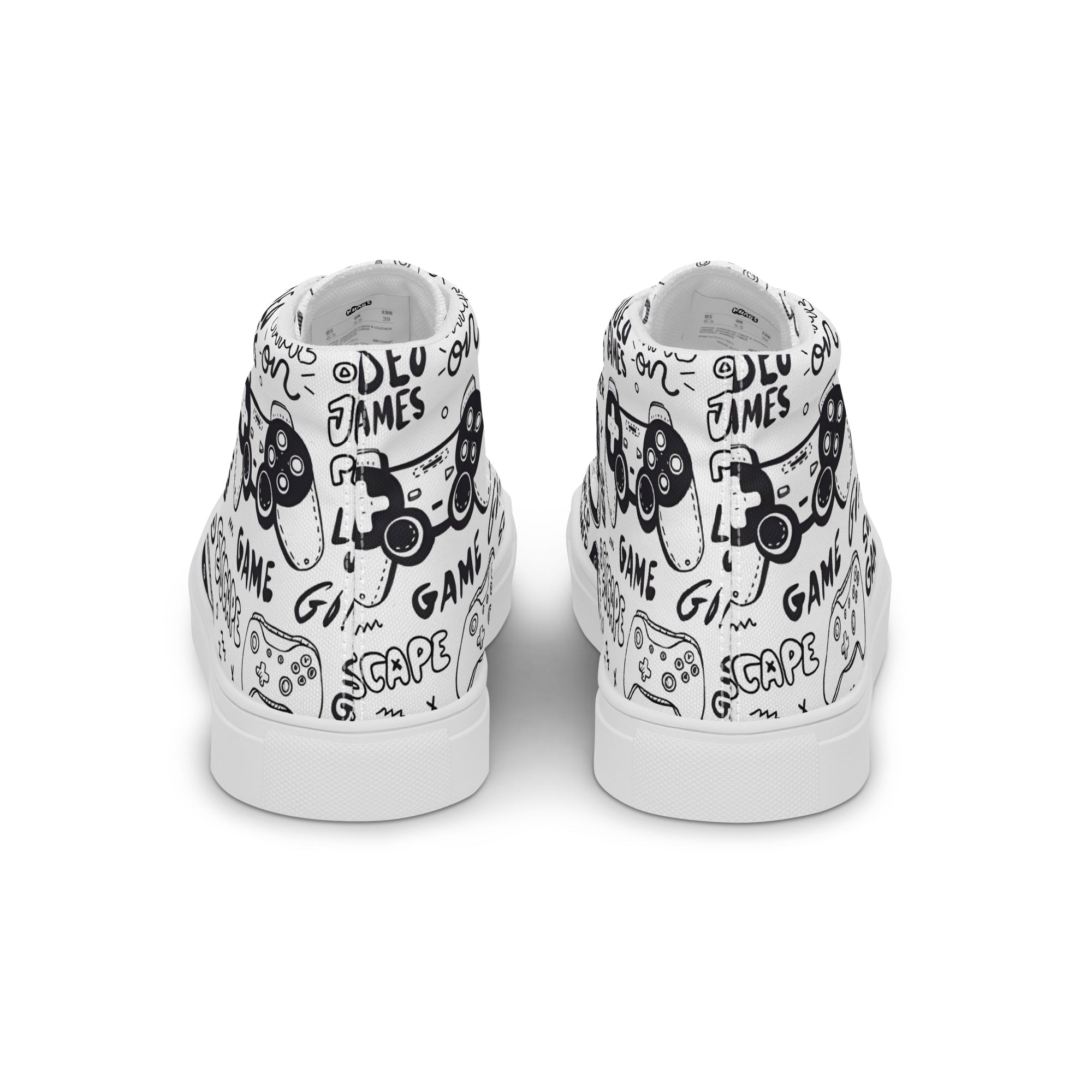 Men’s high top canvas shoes
