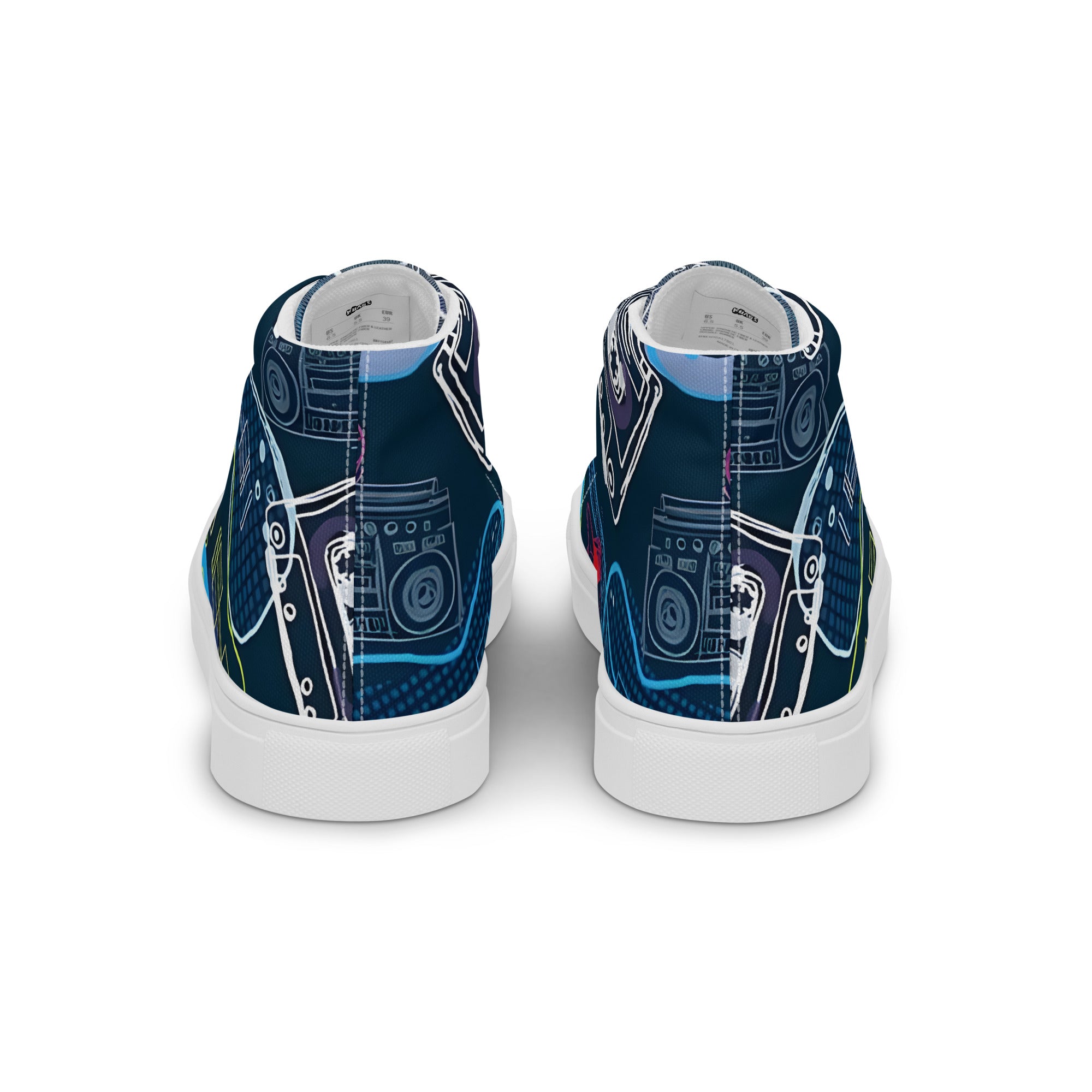 Men’s high top canvas shoes