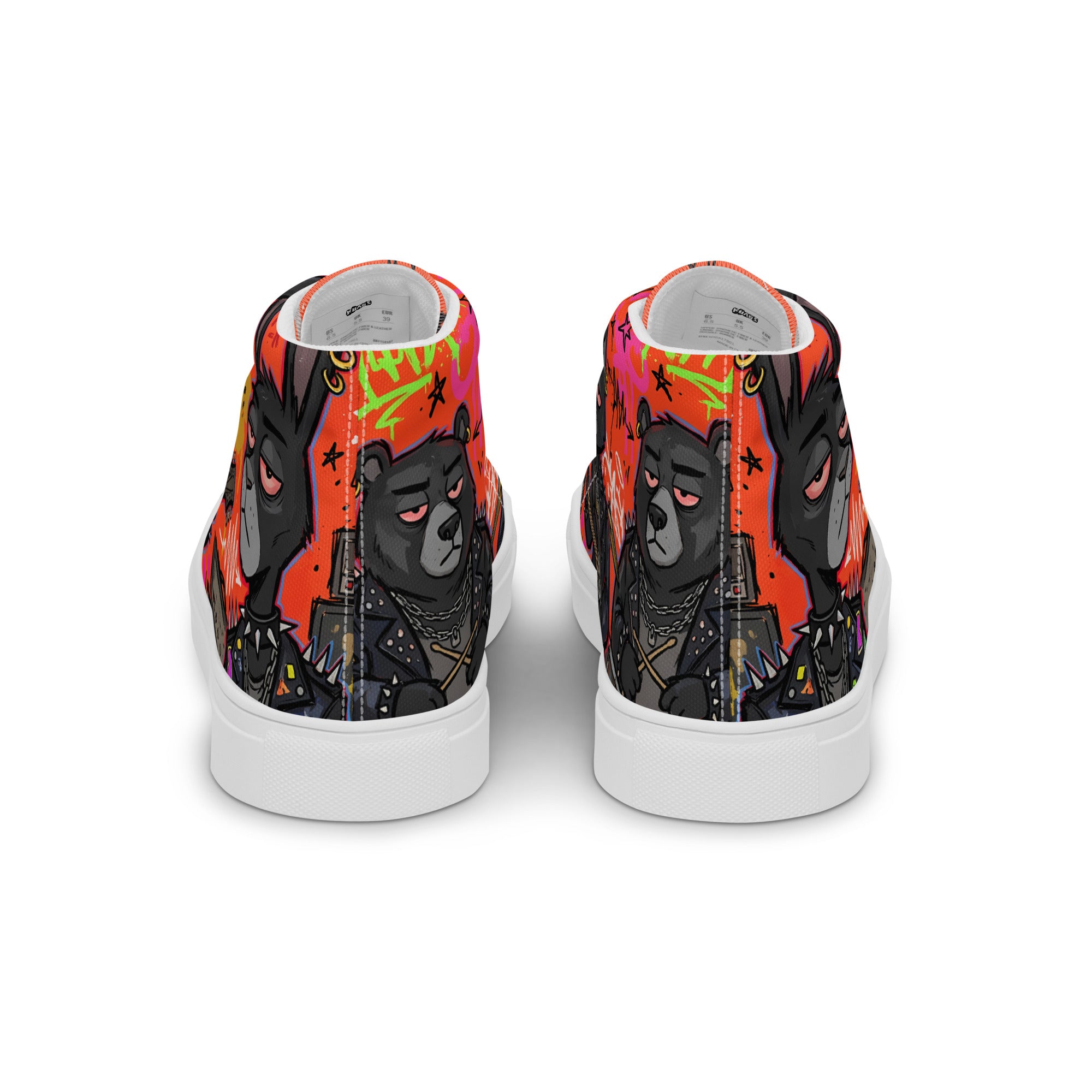Men’s high top canvas shoes