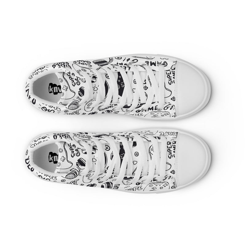 Men’s high top canvas shoes