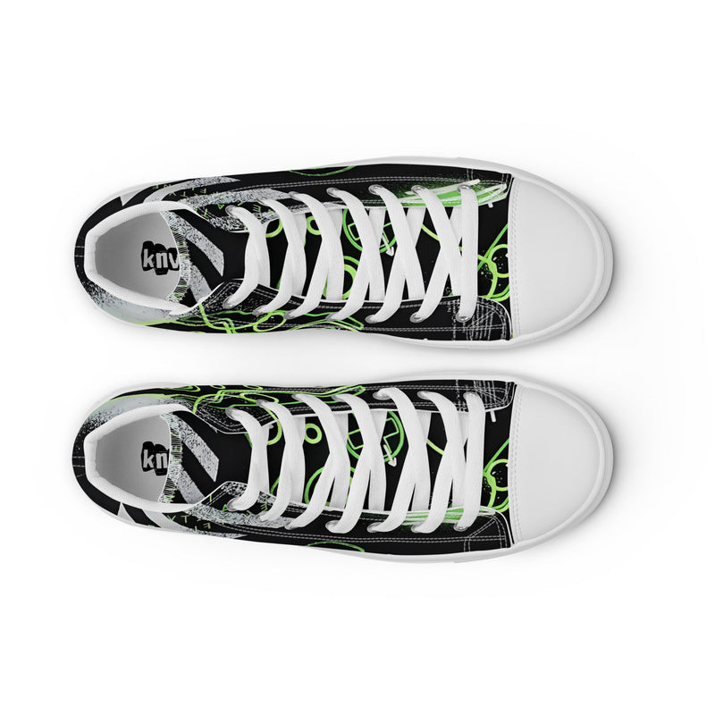 Men’s high top canvas shoes