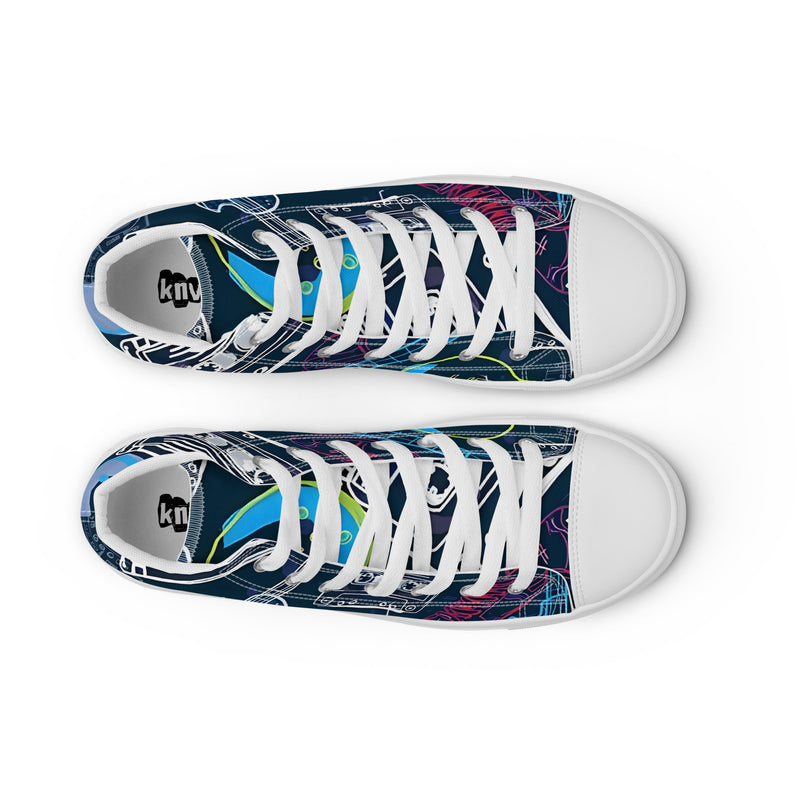 Men’s high top canvas shoes