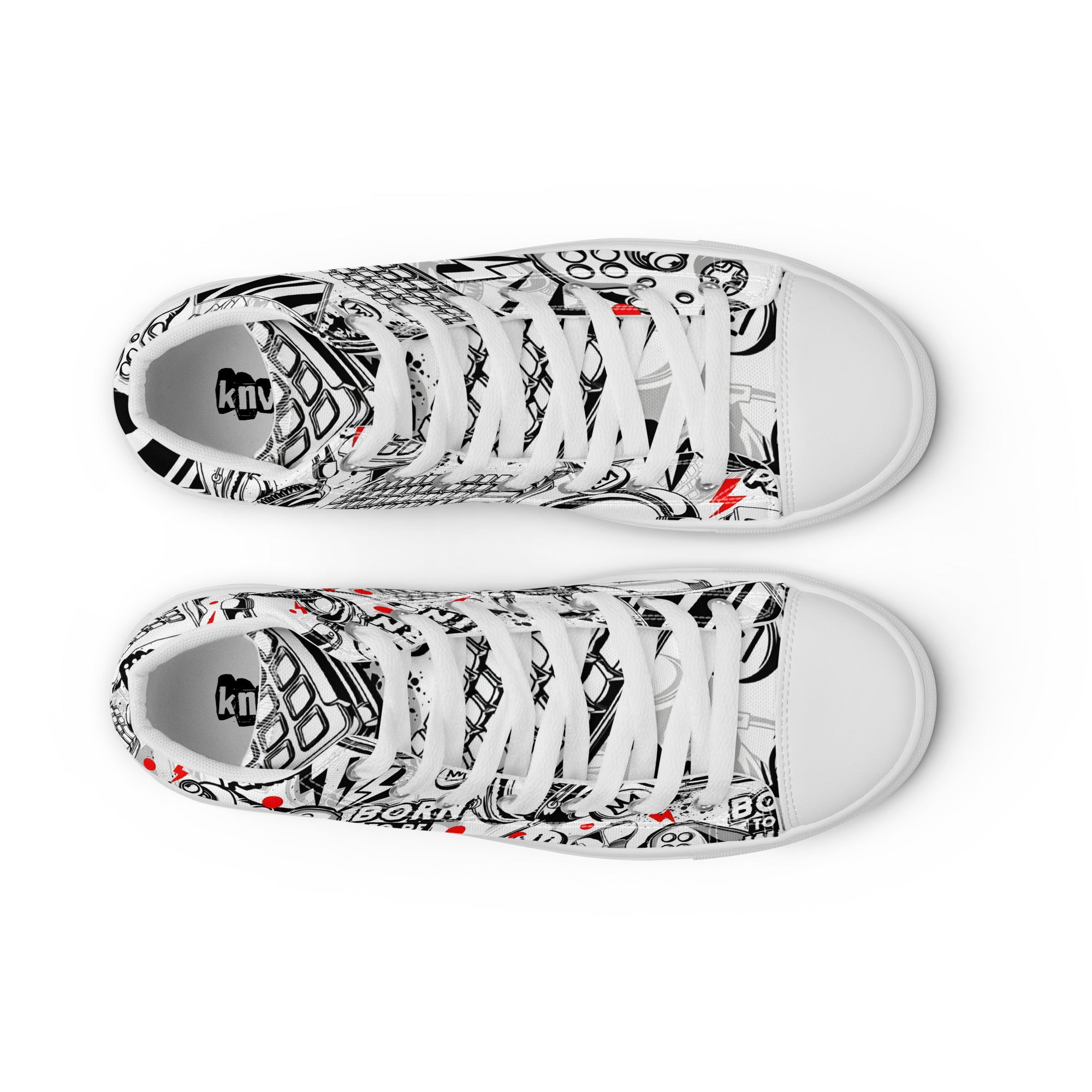 Men’s high top canvas shoes