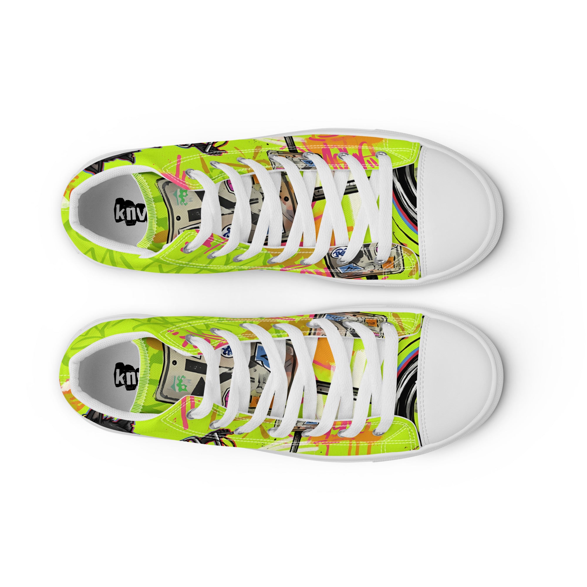 Men’s high top canvas shoes