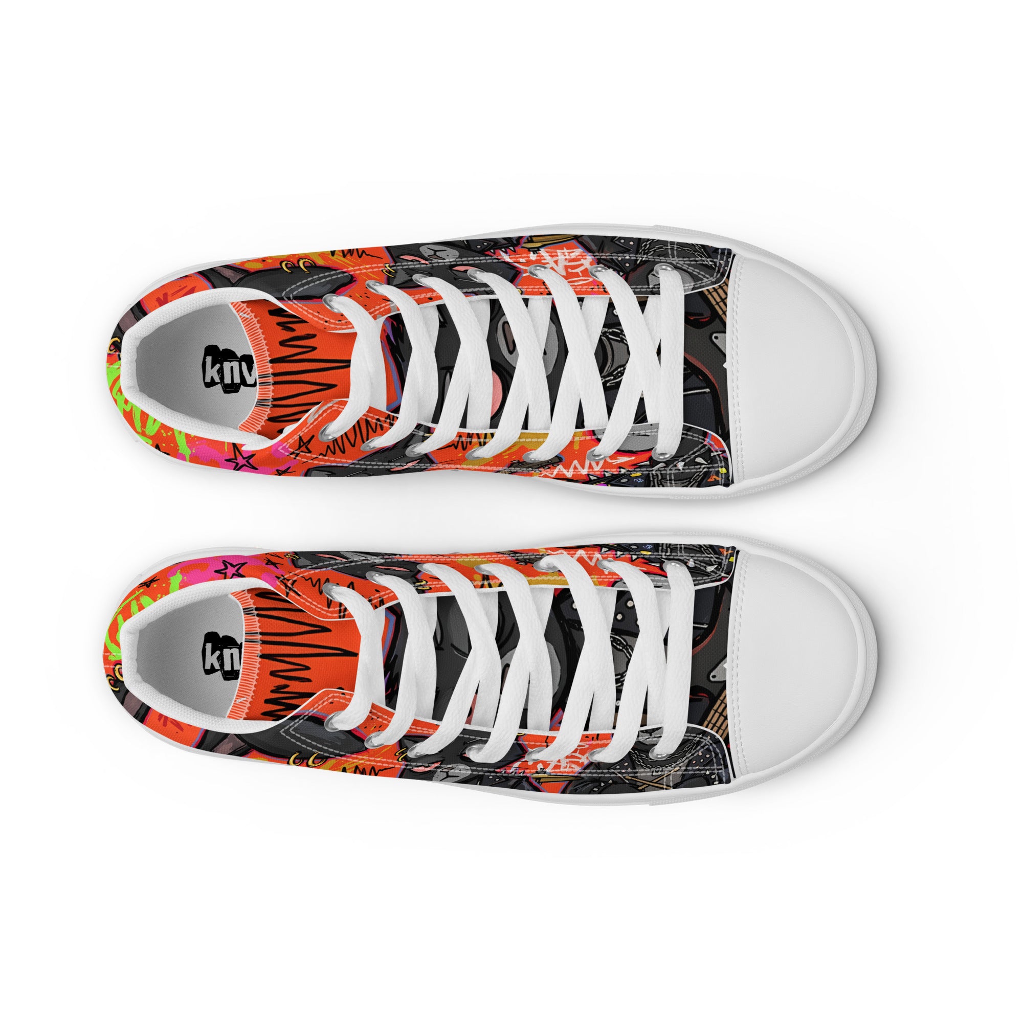 Men’s high top canvas shoes