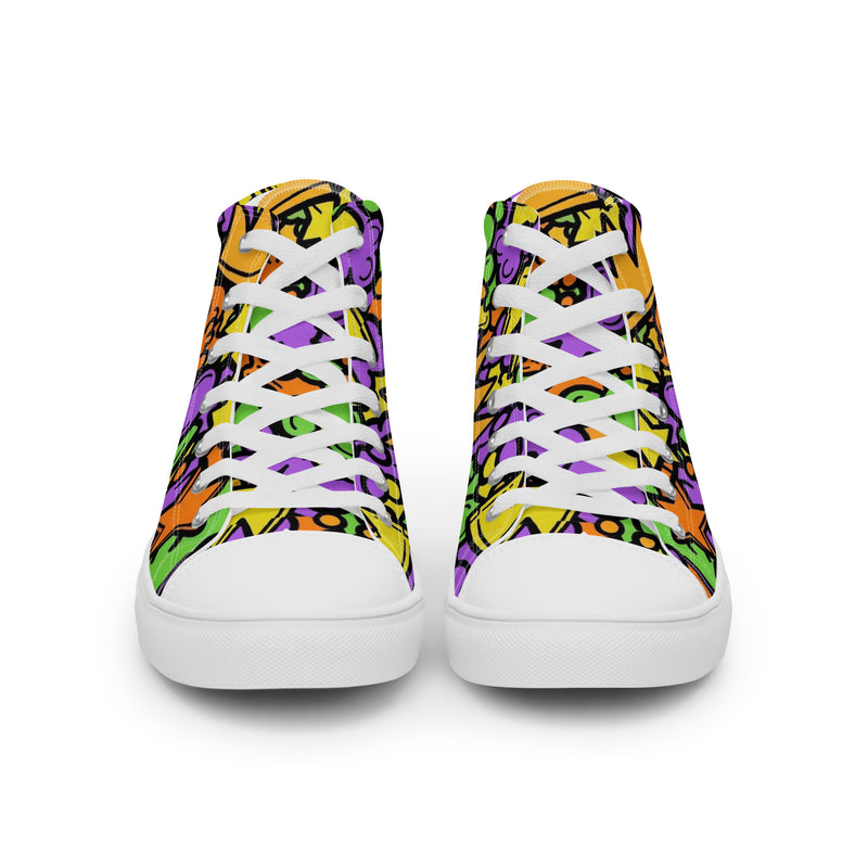 Men’s high top canvas shoes