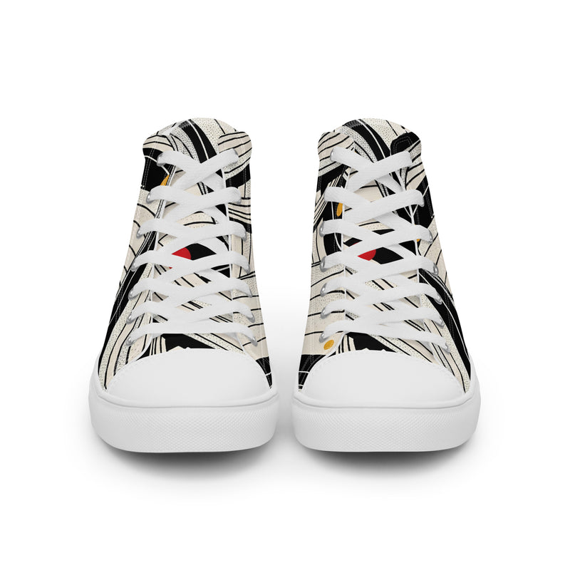 Men’s high top canvas shoes