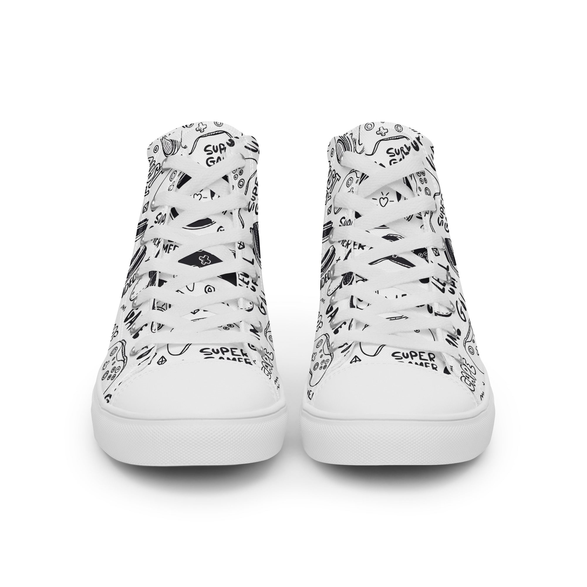 Men’s high top canvas shoes
