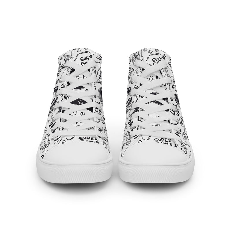 Men’s high top canvas shoes