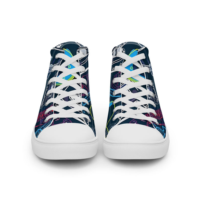 Men’s high top canvas shoes