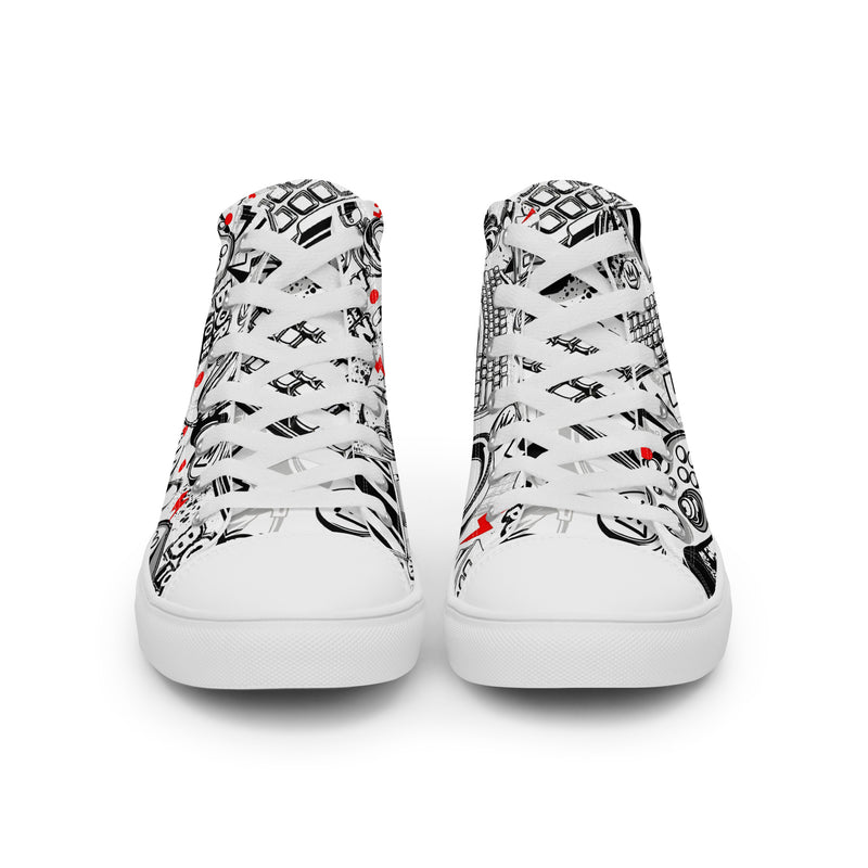 Men’s high top canvas shoes