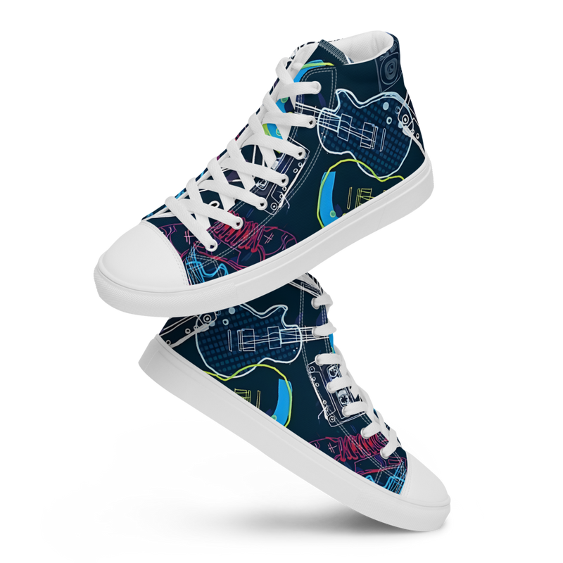 Men’s high top canvas shoes
