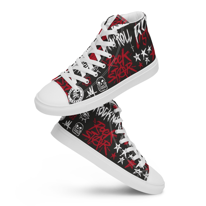 Men’s high top canvas shoes