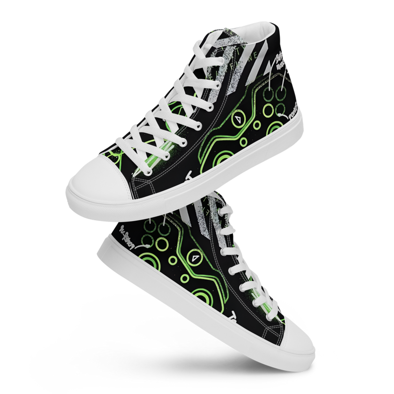 Men’s high top canvas shoes