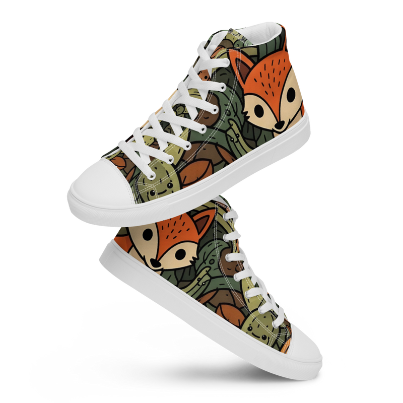 Men’s high top canvas shoes