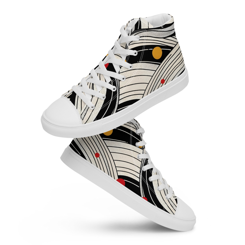 Men’s high top canvas shoes