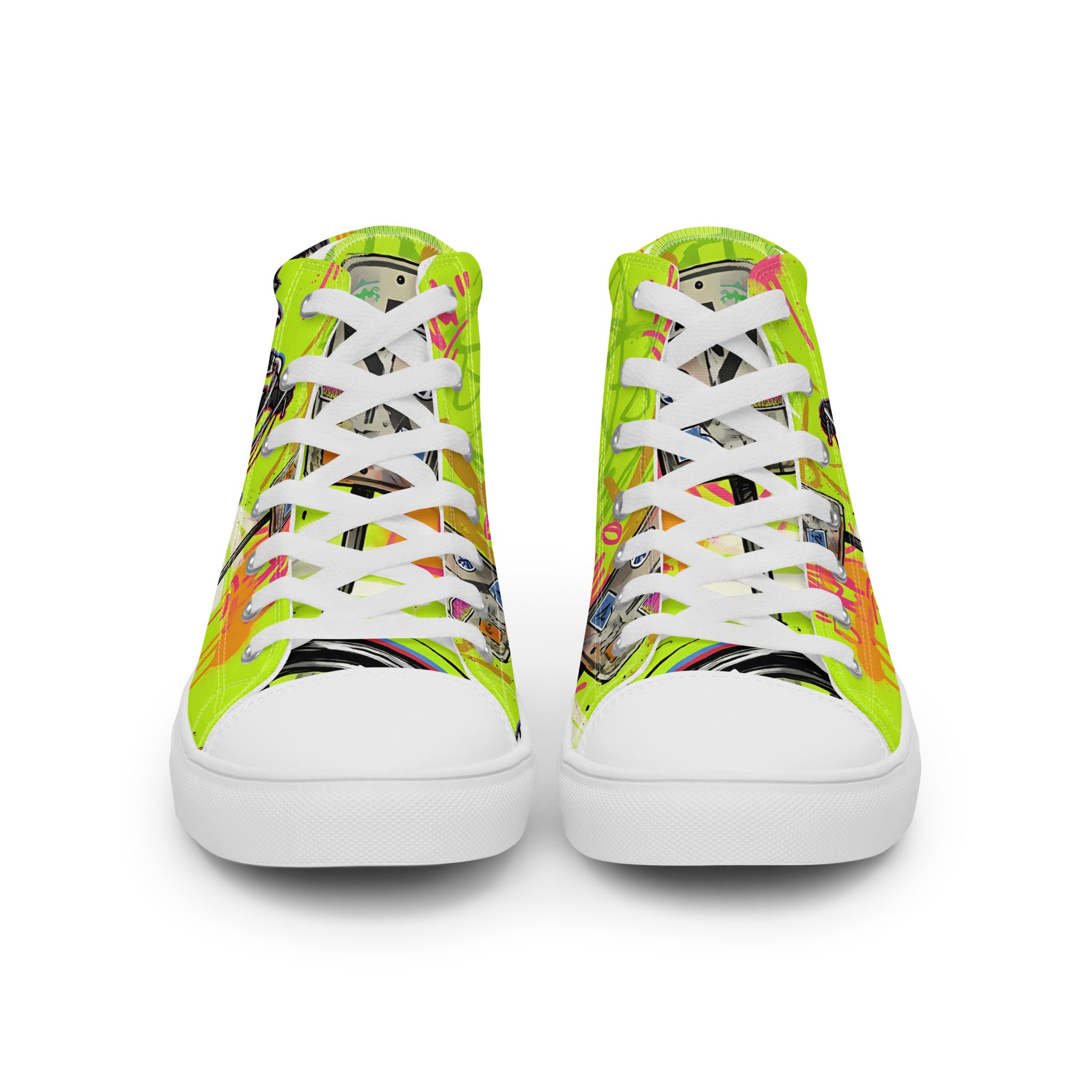 Men’s high top canvas shoes