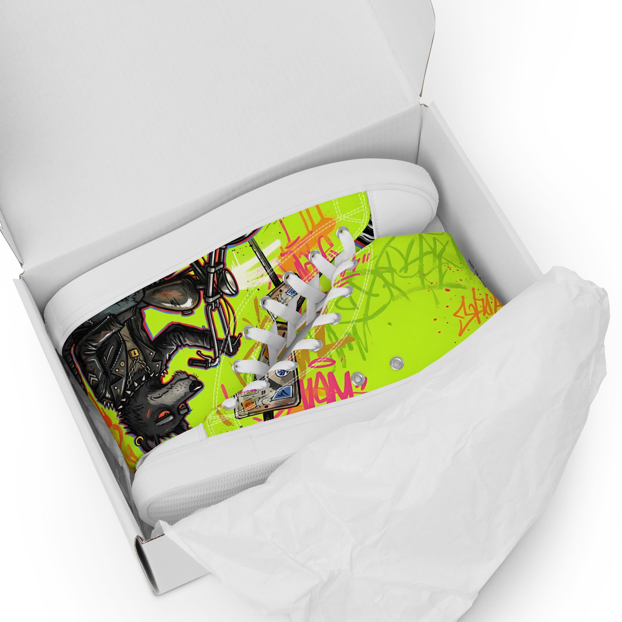 Men’s high top canvas shoes