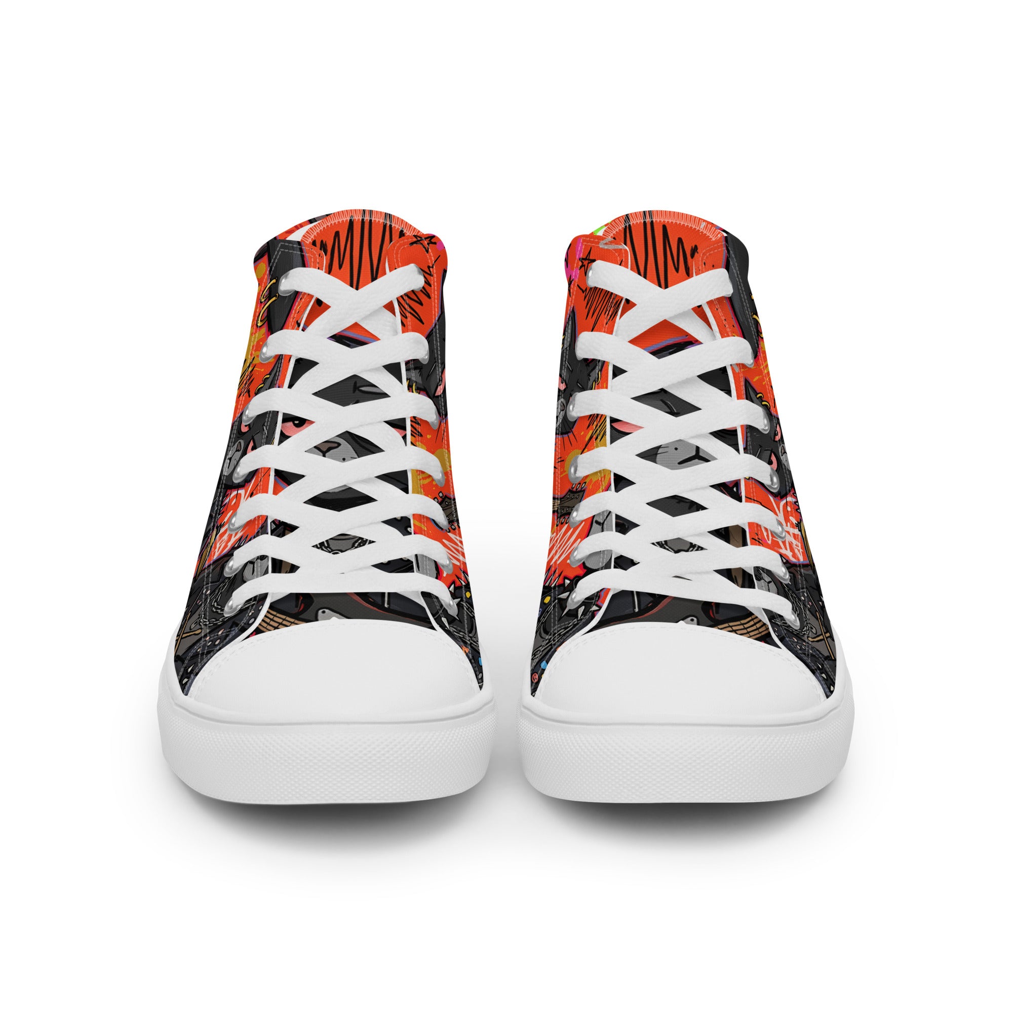 Men’s high top canvas shoes