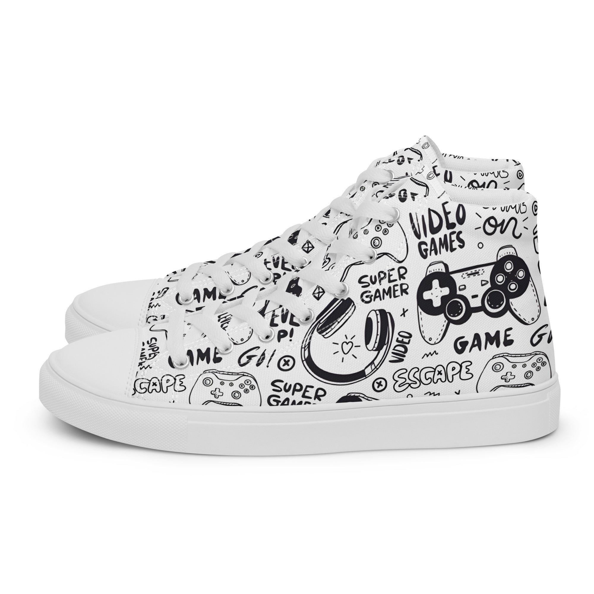 Men’s high top canvas shoes