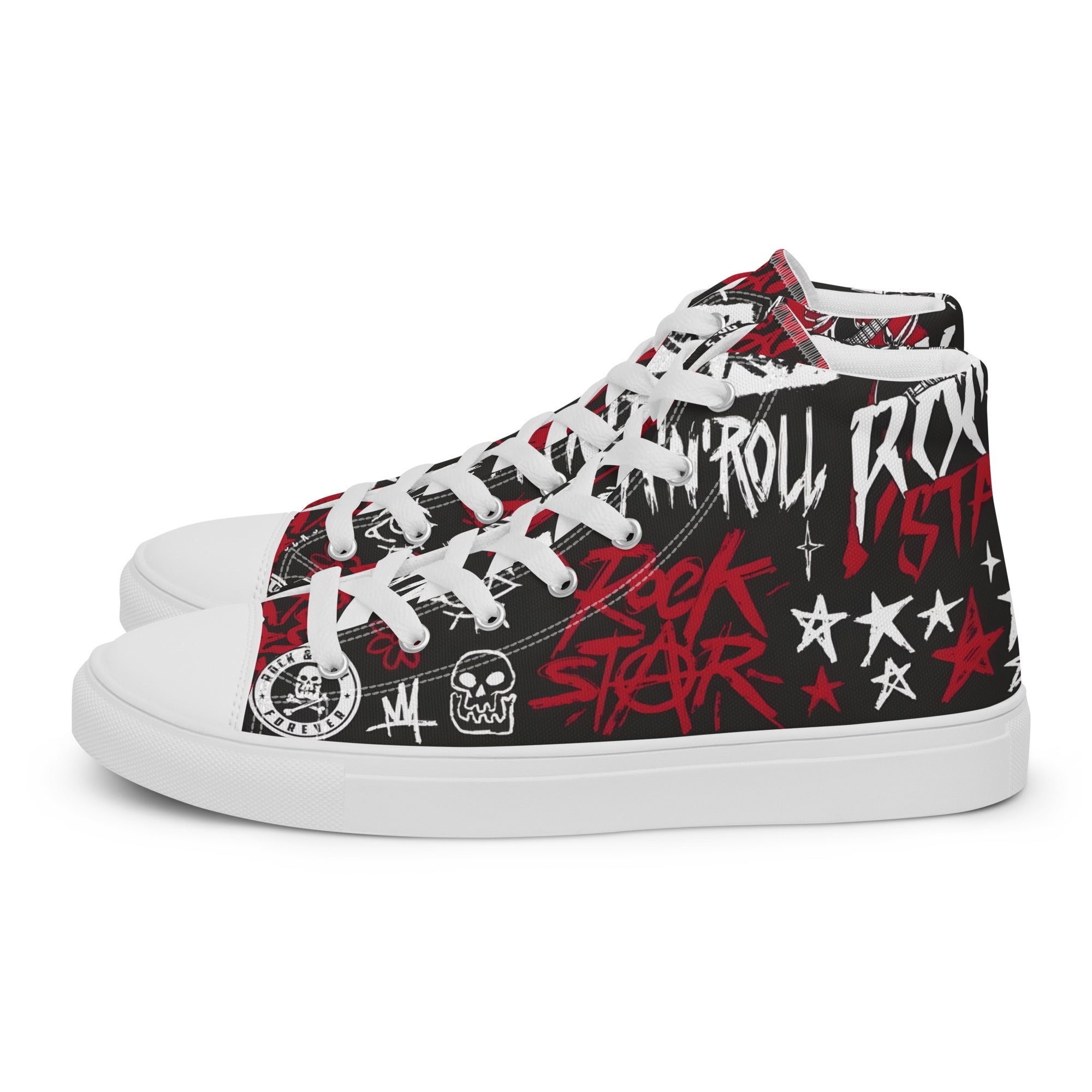 Men’s high top canvas shoes