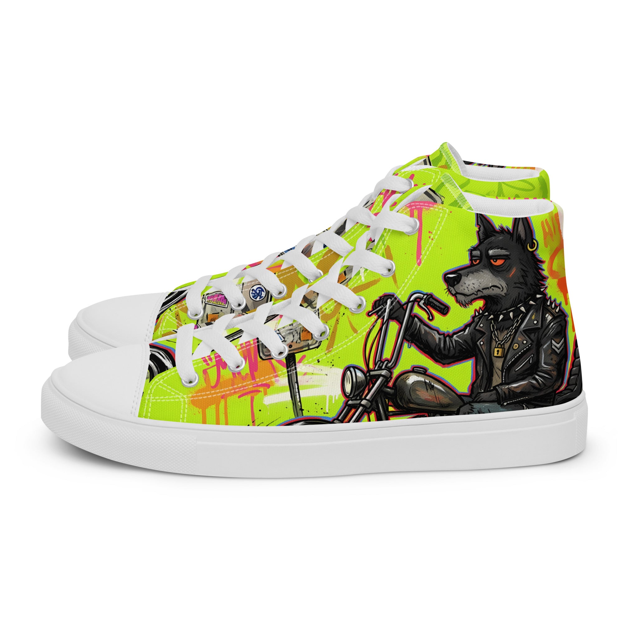 Men’s high top canvas shoes