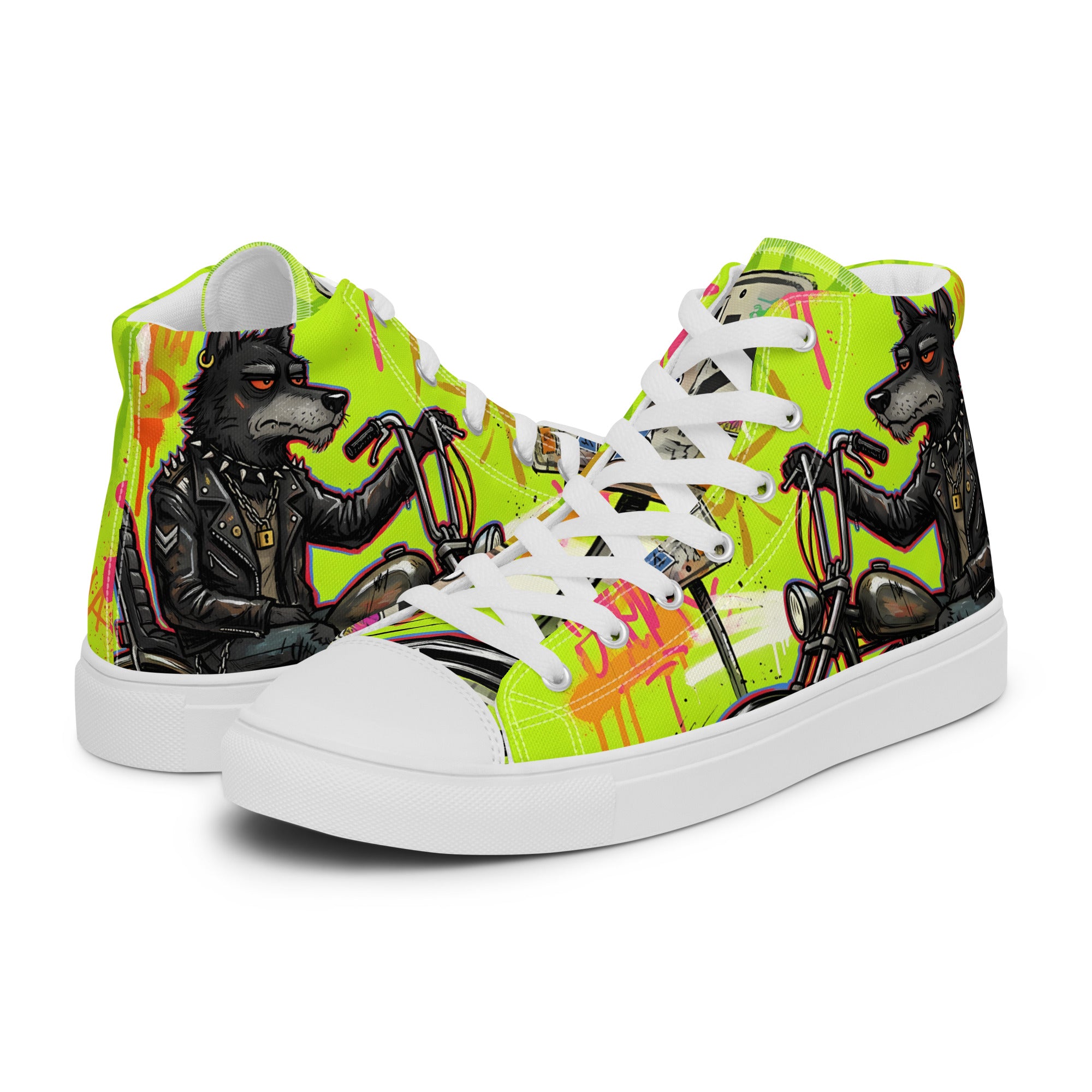Men’s high top canvas shoes