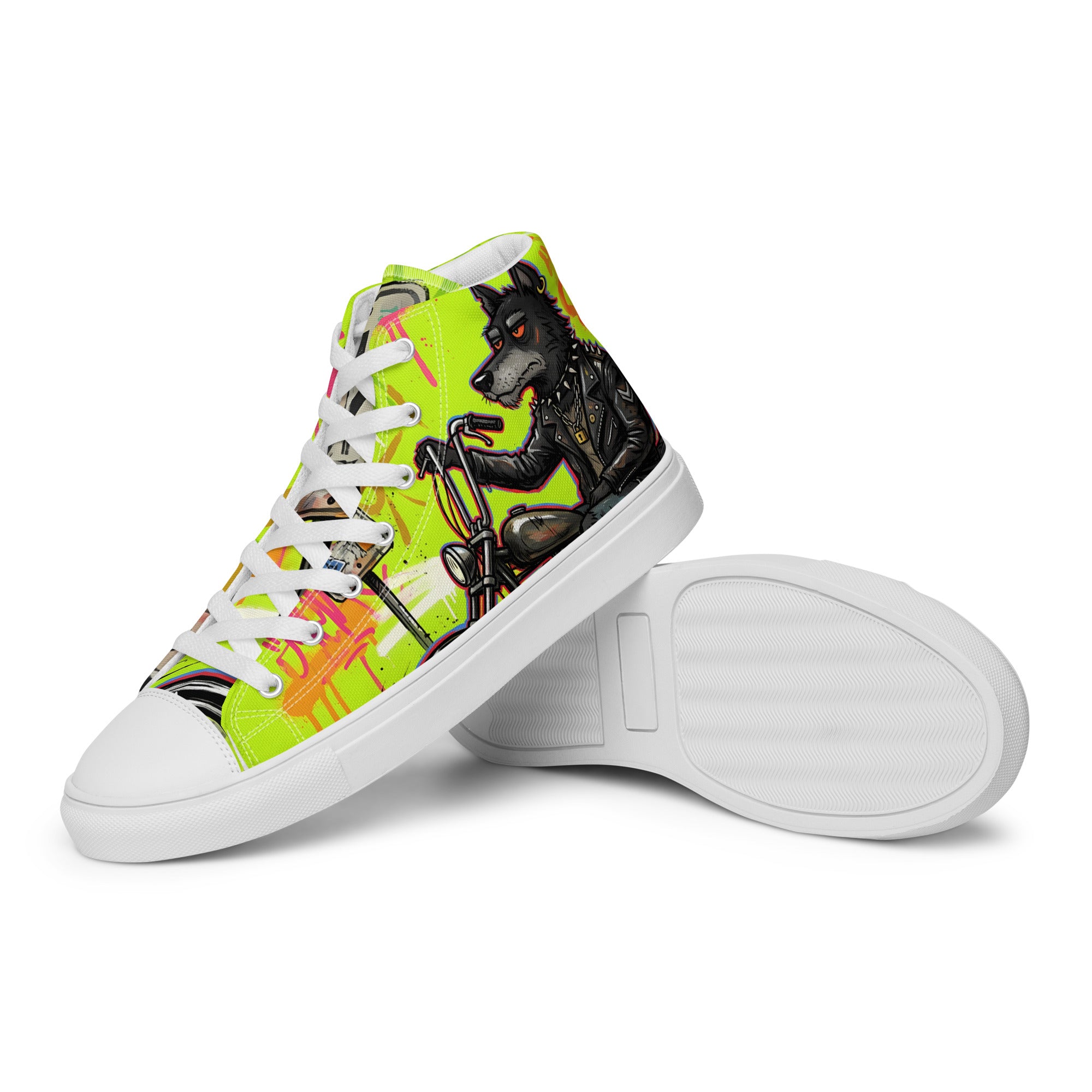Men’s high top canvas shoes